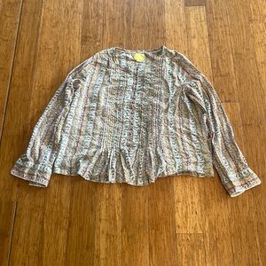 Anthropologie long sleeve blouse sz Large